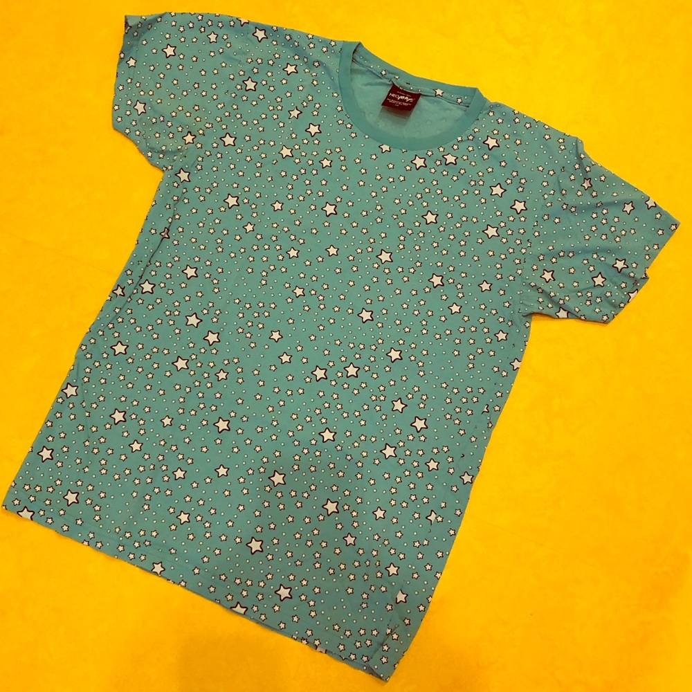 XS American Apparel Teal NeoMax Peter Max Tee